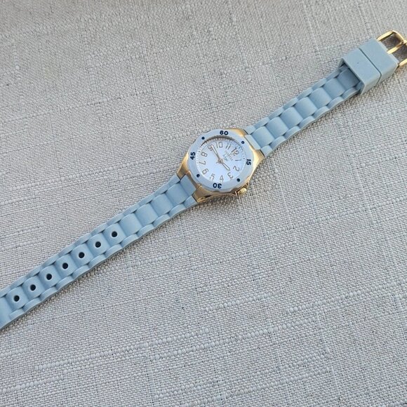 Invicta Angel Ladies Wristwatch Gold Tone Case Gray Rubber Band Analog Watch main image 13